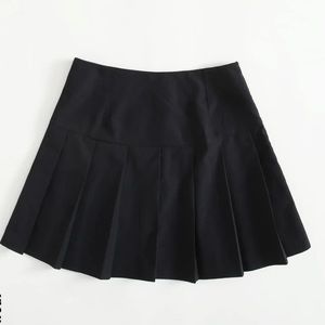 Black mini skirt